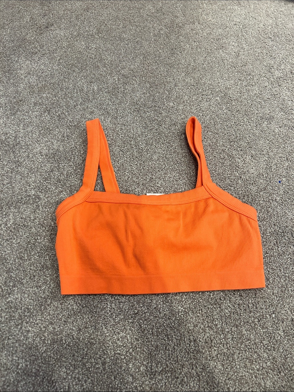 Ribbed Orange Bralette - Women Intimates & Sleepwear